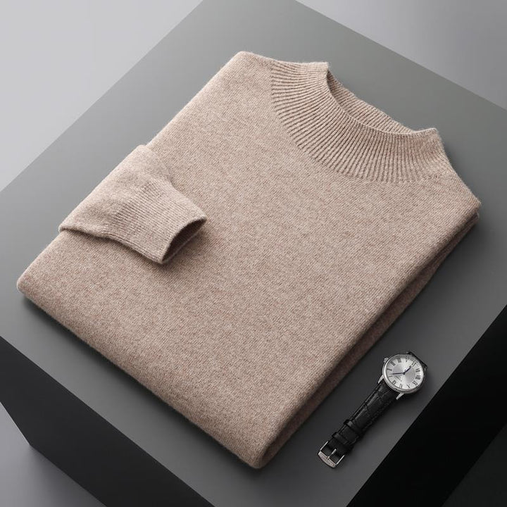 VALERIO™ | MAGLIONE ARTIGIANALE A MEZZO COLLO