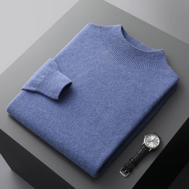 VALERIO™ | MAGLIONE ARTIGIANALE A MEZZO COLLO