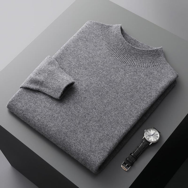 VALERIO™ | MAGLIONE ARTIGIANALE A MEZZO COLLO