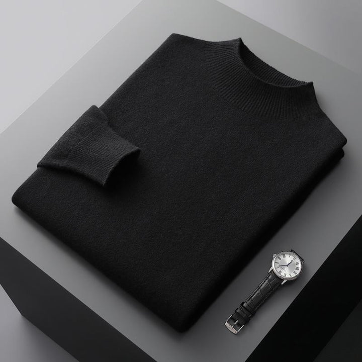 VALERIO™ | MAGLIONE ARTIGIANALE A MEZZO COLLO