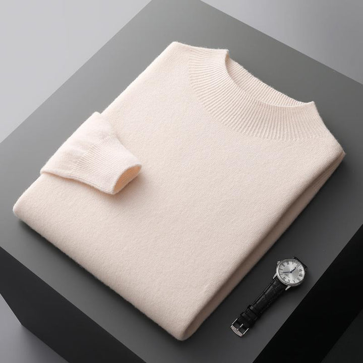VALERIO™ | MAGLIONE ARTIGIANALE A MEZZO COLLO